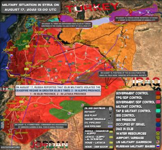 Military Situation In Syria On August 17, 2022 (Map Update)