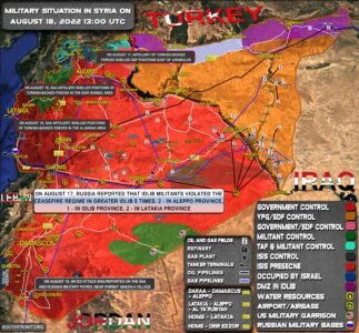Military Situation In Syria On August 18, 2022 (Map Update)