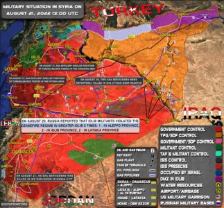 Military Situation In Syria On August 21, 2022 (Map Update)