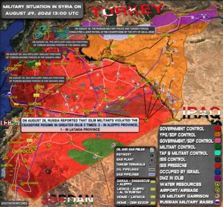 Military Situation In Syria On August 29, 2022 (Map Update)