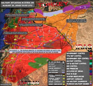 Military Situation In Syria On August 31, 2022 (Map Update)