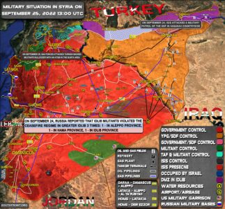 Military Situation In Syria On September 25, 2022 (Map Update)