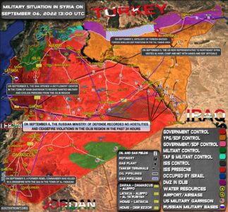 Military Situation In Syria On September 6, 2022 (Map Update)