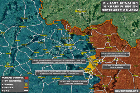 Military Situation In Kharkiv Region, Ukraine, On September 8, 2022 (Map Update)