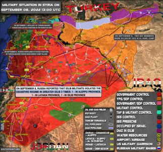 Military Situation In Syria On September 8, 2022 (Map Update)