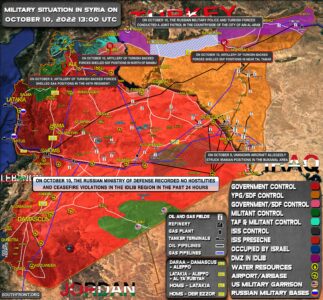 Military Situation In Syria On October 10, 2022 (Map Update)