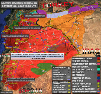 Military Situation In Syria On October 2, 2022 (Map Update)