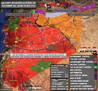 Military Situation In Syria On October 6, 2022 (Map Update)