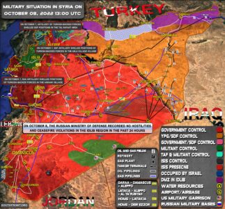 Military Situation In Syria On October 8, 2022 (Map Update)