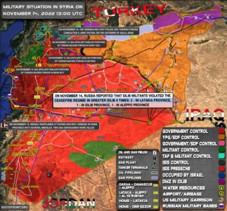 Military Situation In Syria On November 14, 2022 (Map Update)