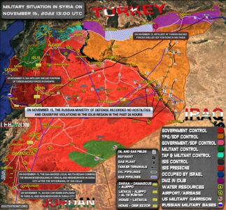 Military Situation In Syria On November 15, 2022 (Map Update)