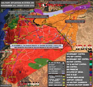 Military Situation In Syria On November 24, 2022 (Map Update)