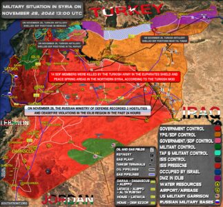 Military Situation In Syria On November 28, 2022 (Map Update)