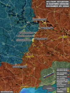 Military Situation In Eastern Ukraine On November 29, 2022 (Map Update)