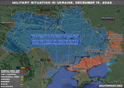 Military Situation In Ukraine On December 19, 2022 (Map Update)