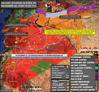 Military Situation In Syria On December 22, 2022 (Map Update)