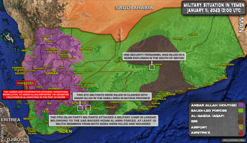 Military Situation In Yemen On January 11, 2023 (Map Update)