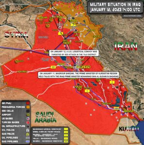 Military situation In Iraq On January 12, 2023 (Map Update)