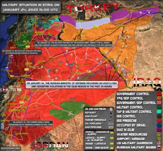 Military Situation In Syria On January 24, 2023 (Map Update)