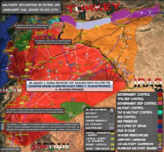 Military Situation In Syria On January 2, 2023 (Map Update)