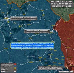 Military Situation In Kharkiv Region, Ukraine, On January 9, 2023 (Map Update)