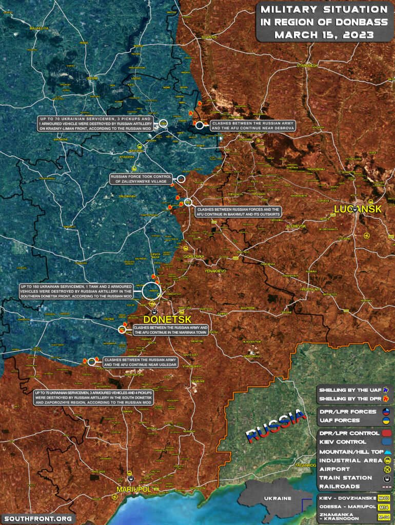 Military Situation In Donbass On March 15, 2023 (Map Update)