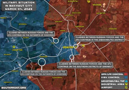 Military Situation In Bakhmut On March 4, 2023 (Map Update)