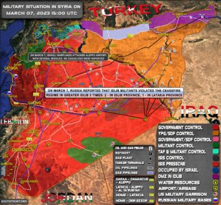 Military Situation In Syria On March 7, 2023 (Map Update)