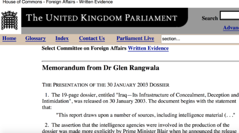 Colin Powell and the “The Sloppy Dossier”: Plagiarism and “Fake Intelligence” Used to Justify the 2003 War on Iraq: Copied and Pasted from the Internet into an “Official” British Intel Report