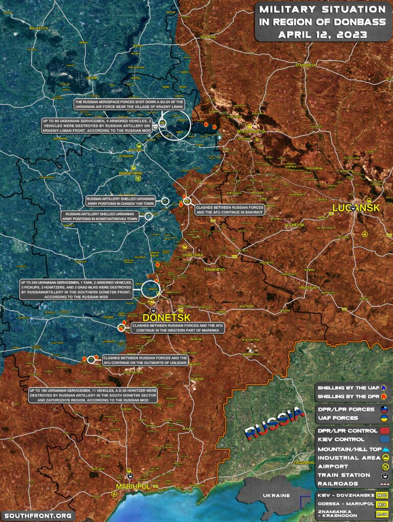 Military Situation In Donbass On April 12, 2023 (Map Update)