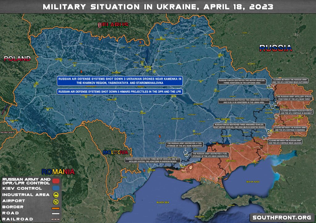 Military Situation In Ukraine On April 18, 2023 (Map Update)