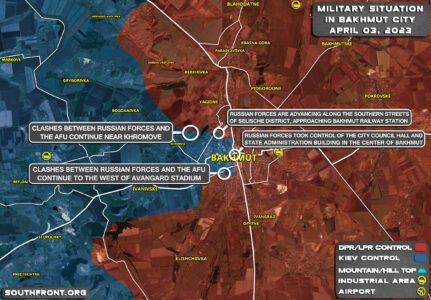 Military Situation In Bakhmut On April 3, 2023 (Map Update)
