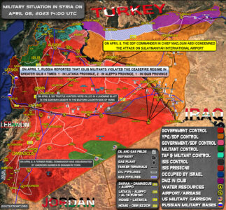 Military Situation In Syria On April 8, 2023 (Map Update)
