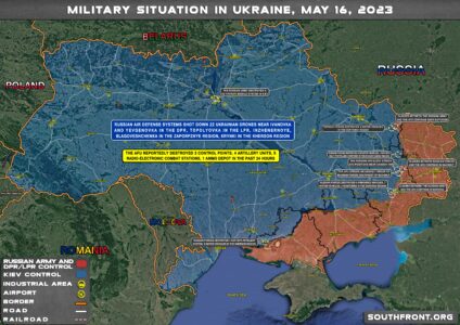 Military Situation In Ukraine On May 16, 2023 (Map Update)