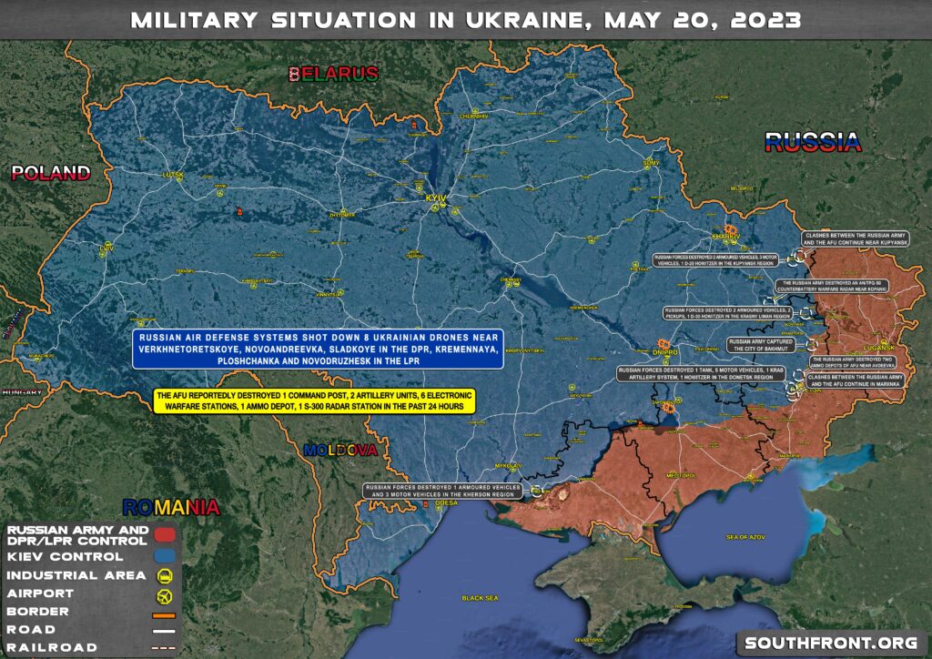 Military Situation In Ukraine On May 20, 2023 (Map Update)