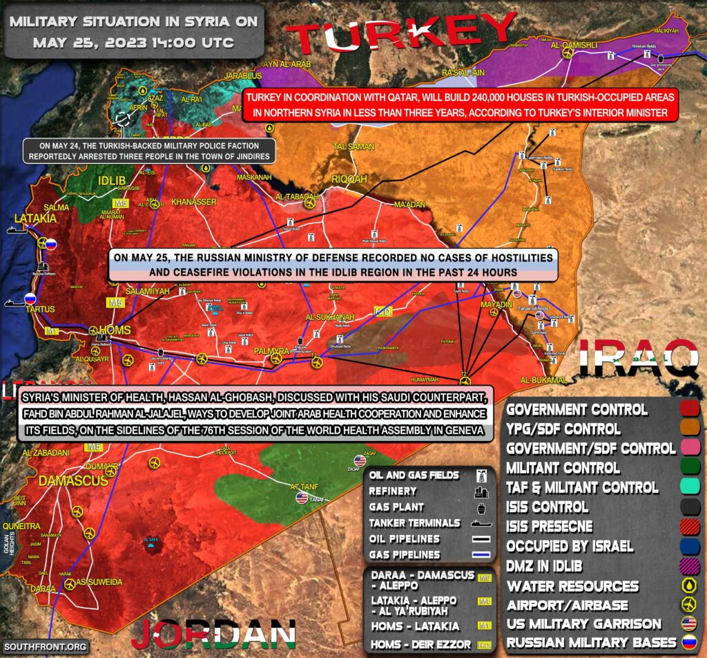 Military Situation In Syria On May 25, 2023 (Map Update)