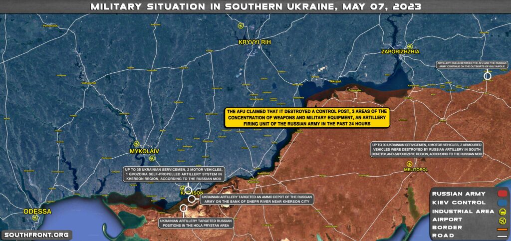 Military Situation In Southern Ukraine On May 7, 2023 (Map Update)