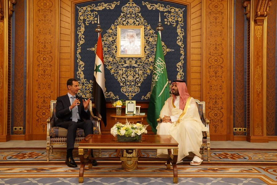 Saudi Crown Prince Meets Syrian President In Jeddah