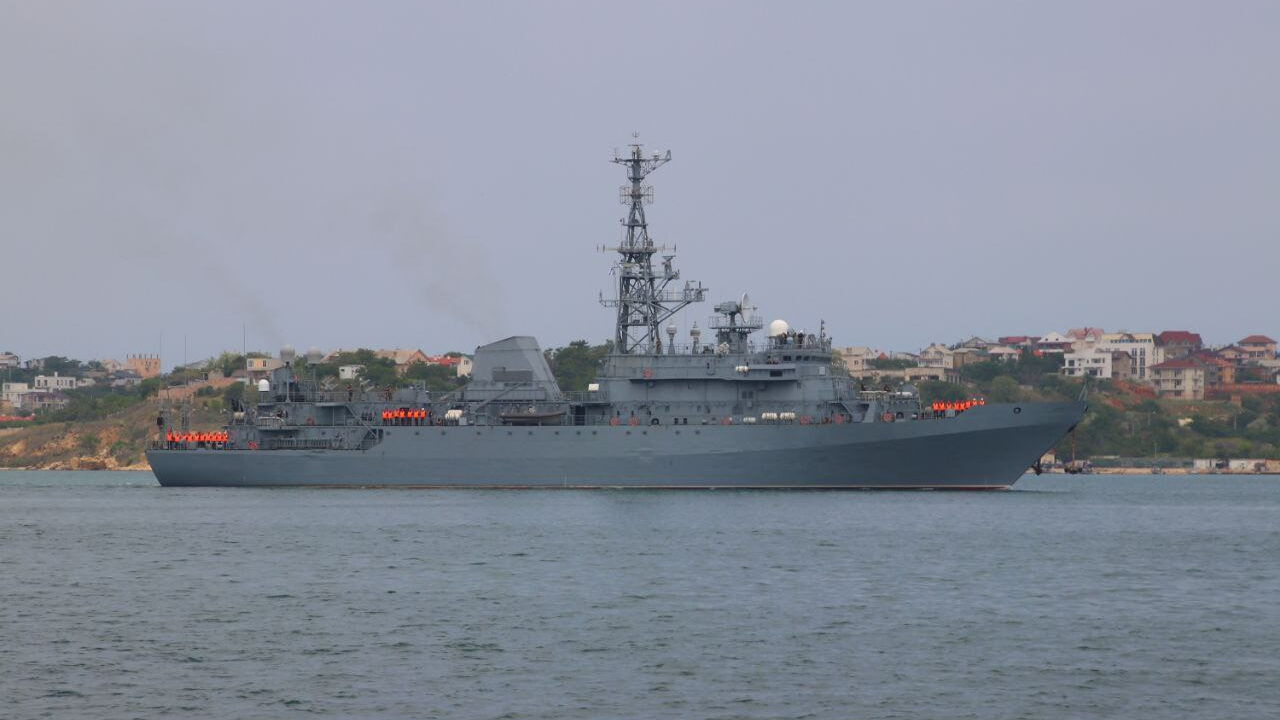 New Footage Confirms Russian Intelligence Ship Was Not Damaged In Recent Ukrainian Attack