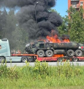 In Video: Saboteurs Burned NATO Equipment In Latvia - Reports