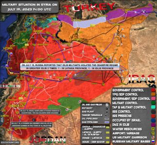 Military Situation In Syria On July 19, 2023 (Map Update)