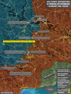 Military Situation In Donbass On August 8, 2023 (Map Update)