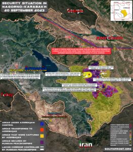 Military Situation In Nagorno-Karabakh On September 20, 2023 (Map Update)