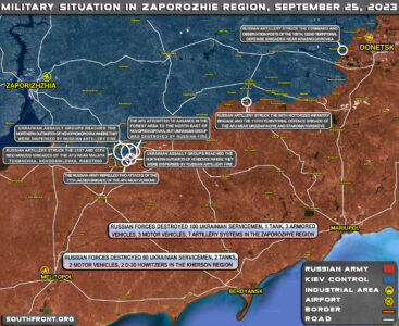 Military Situation In Southern Ukraine On September 25, 2023 (Map Update)