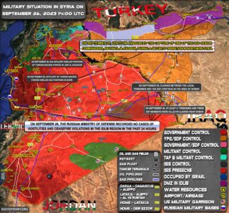 Military Situation In Syria On September 26, 2023 (Map Update)