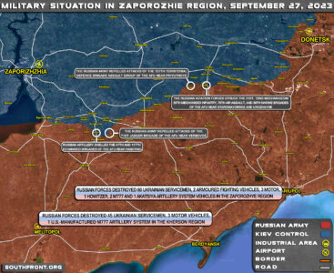 Military Situation In Southern Ukraine On September 27, 2023 (Map Update)