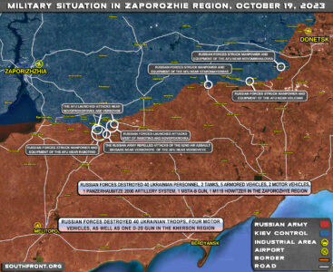 Military Situation On Ukrainian Frontlines On October 19, 2023 (Map Update)
