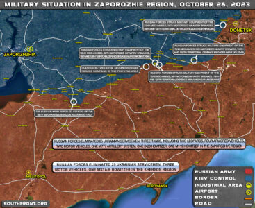 Military Situation On Ukrainian Frontlines On October 26, 2023 (Map Update)