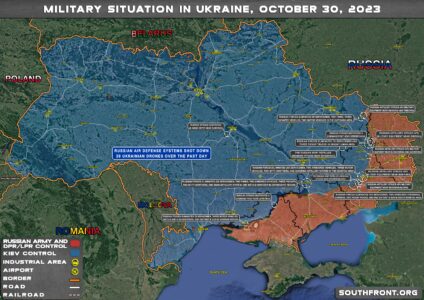 Military Situation in Ukraine On October 30, 2023 (Map Update)