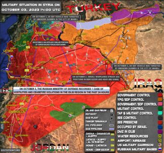 Military Situation In Syria On October 3, 2023 (Map Update)